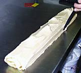 making a yule log cake, jean francois houdre