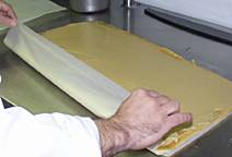 making a yule log cake, jean francois houdre holiday cooking