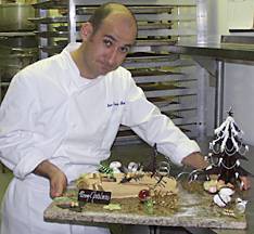 making a yule log cake, jean francois houdre