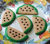 watermelon cookies