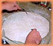 preping the dough