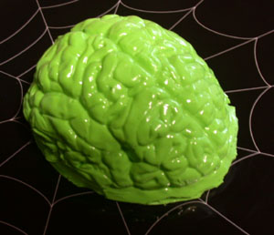 Lime Martian Brain Halloween Gelatin Mold Recipe