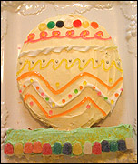 Easy to Decorate Easter Egg Cake