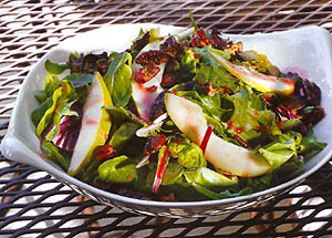 Pear Salad with Glazed Pecans