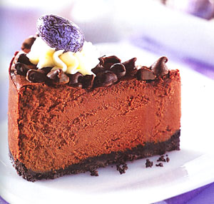 Deep Dark Chocolate Fudge Cheesecake
