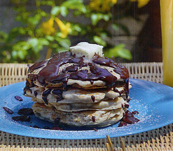 Chocolate Chip Pecan Pancakes