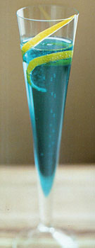Blue Champagne Cocktail