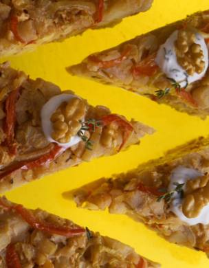 Savory Potato Walnut Cake