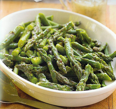 Chilled Asparagus with Mustard Herb Vinaigrette