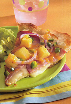 Canadian Bacon and Pineapple Pizza