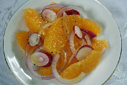 Orange & radish salad recipe