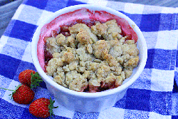 Peach-strawberry crisp recipe