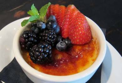 Creme Brulee With Winter Berries Recipe