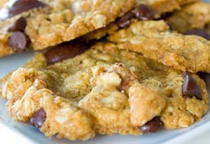 Vegan Mint Chocolate Chip Cookies