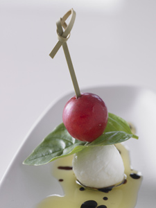 Grape Caprese Salad Hors d' Oeuvres