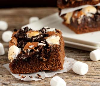 Oreo Brownies with Marshmallows