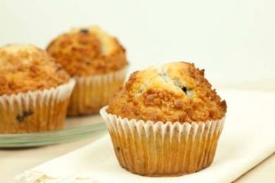 Blueberry Flax Bran Muffins