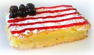 4th of July lemon bar flags
