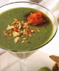 Chilled Avocado, Tomatillo and Cucumber Soup