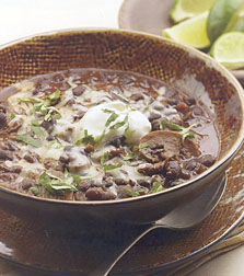 Slow Cooker Black Bean and Mushroom Chili