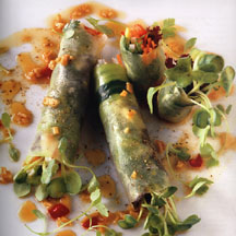 Raw Foods Cucumber Summer Rolls