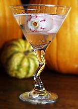 Eyeball martinis for Halloween