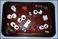 Easy to Make Goofy Spooky Cake