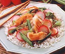 Hoisin Chicken and Radish Stir Fry
