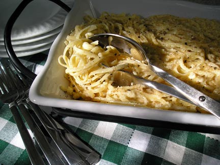 Low Carb Linguini Alfredo