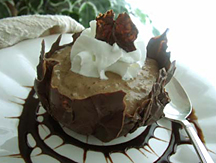 Low Carb Mocha Tapioca Pudding in Chocolate Cups