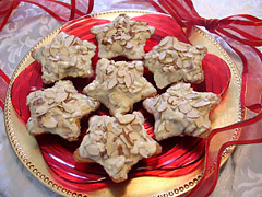 Low Carb Blonde Brownie Star Cookies