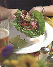 Korean Style Steak and Lettuce Wraps