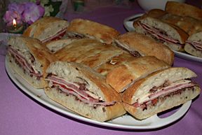 New Orleans Style Muffuletta Sandwiches