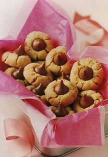Chocolate and Peanut Butter Kiss Cookies