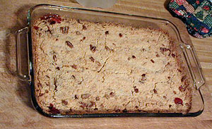 Cranberry Peach Cobbler
