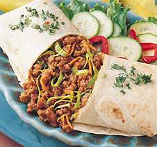 Thai Pork Burritos