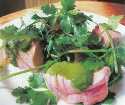 Poached Salmon Salad with Cumin Vinaigrette