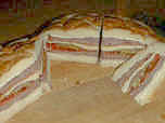 Round Layered Party Sandwich