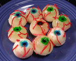 Virgin Pina Colada Gelatin Eyeballs for Halloween