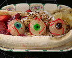 Eyeball Breakfast Banana Split for Halloween