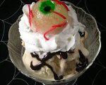 Eyeball Ice Cream Sundae for Halloween