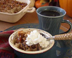 Low Carb Apple Walnut Bread Pudding