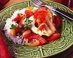 Flounder and Tomatoes with Mediterranean Flavors