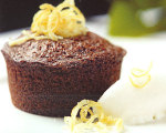 Meyer Lemon Mini Spice Cakes with Meyer Lemon Sherbet