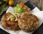 Spicy Crab Cakes with Walnut Crust