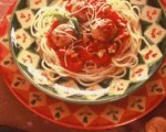 Spicy Spaghetti with Turkey Walnut Meatballs