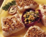 Walnut Coated Fish Fillets with Corn Salsa