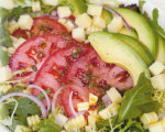 Tomato, Avocado and Roasted Corn Salad with Chipotle Sherry Vinaigrette