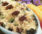 Holly Clegg's Broccoli and Pecans with Creamy Horseradish Sauce