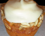 Pumpkin Banana Spice Muffins with Creamy Glaze